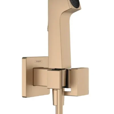 Hansgrohe - zemapmetuma bidē maisītājs ar rokas dušu, birstēta bronza 29233140