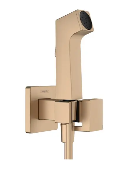 Hansgrohe - zemapmetuma bidē maisītājs ar rokas dušu, birstēta bronza 29233140
