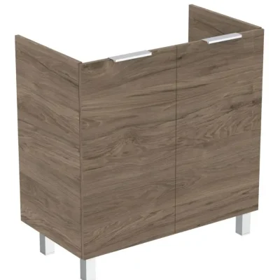 Ideal Standard Eurovit+ - izlietnes apakšskapītis, 84x80x44 cm, 2 durvis, eņģes kreisajā/labajā pusē, valrieksts R0262Y9