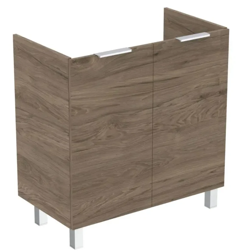 Ideal Standard Eurovit+ - izlietnes apakšskapītis, 84x80x44 cm, 2 durvis, eņģes kreisajā/labajā pusē, valrieksts R0262Y9