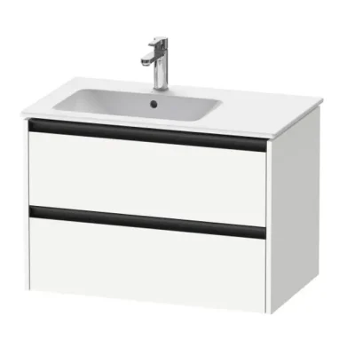 Duravit Ketho.2 - izlietnes skapītis, 55x81x48 cm, 2 atvilktnes, balts matēts K25267018180000