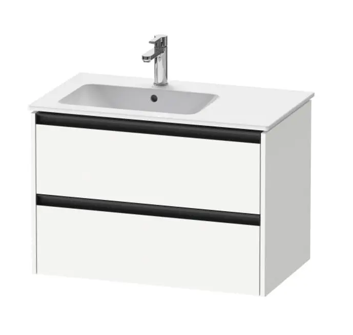 Duravit Ketho.2 - izlietnes skapītis, 55x81x48 cm, 2 atvilktnes, balts matēts K25267018180000