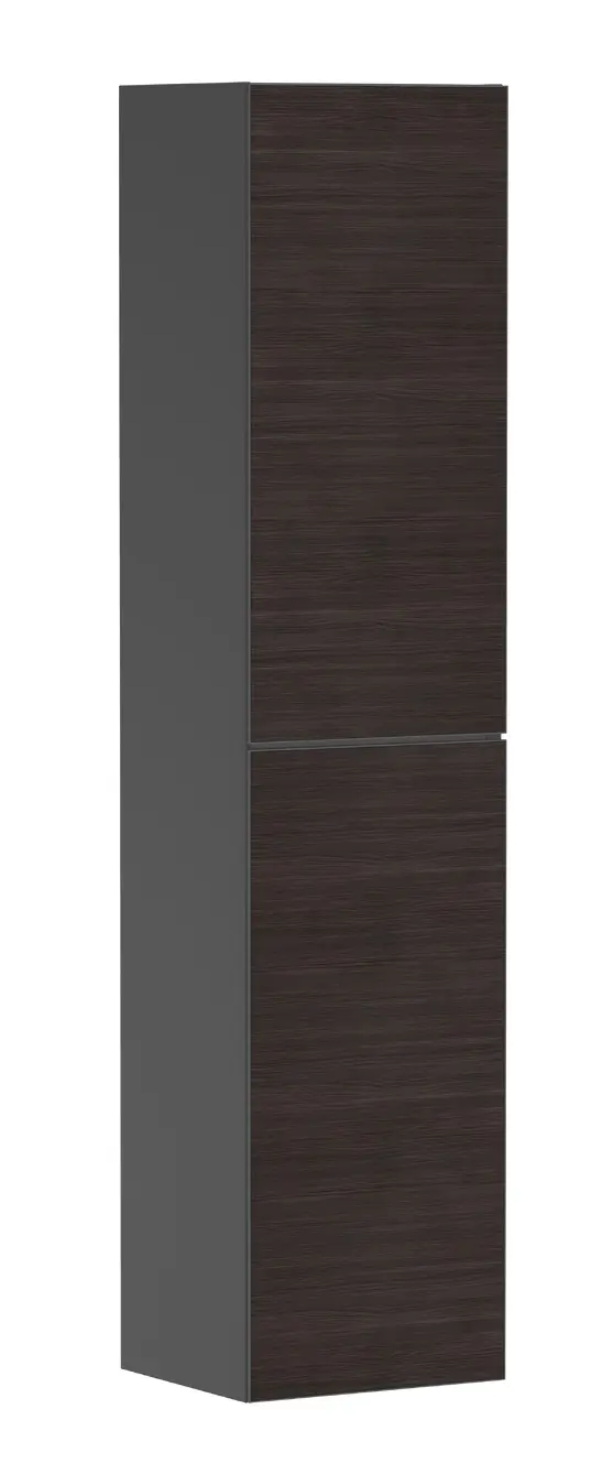 Hansgrohe Xevolos E - augstais skapis 40x176x36 cm, 2 durvis, eņģes labajā pusē, matēti pelēks/tumšs ozols 54223730