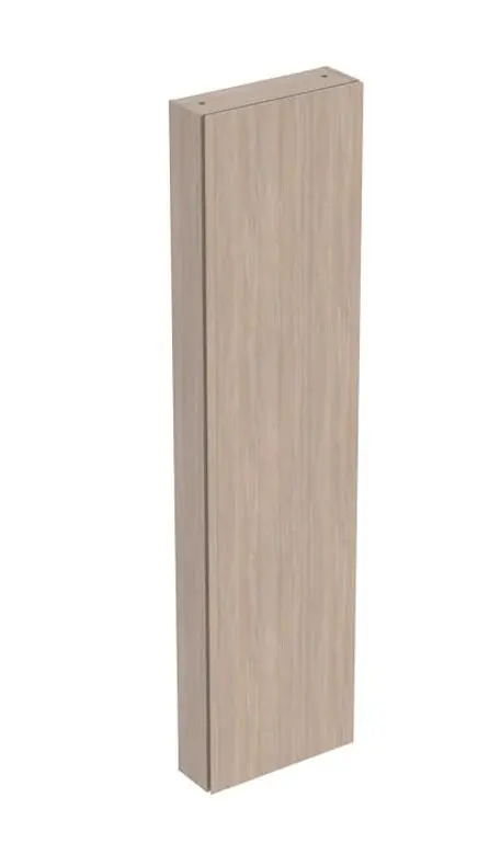 Geberit iCon - augstais skapis 180x45x15 cm, 1 durvis, eņģes K/L, ar iekšējo spoguli, ozols 502.317.JH.1