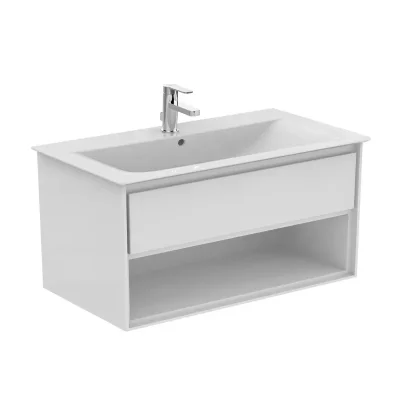 Ideal Standard Connect Air - izlietnes skapītis, 100x44x52 cm, balts spīdīgs/balts matēts E0828B2