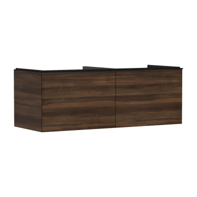 Hansgrohe Xelu Q - izlietnes skapītis, 50x136x55 cm, 2 atvilktnes, tumšs valrieksts/matēti melns 54069670