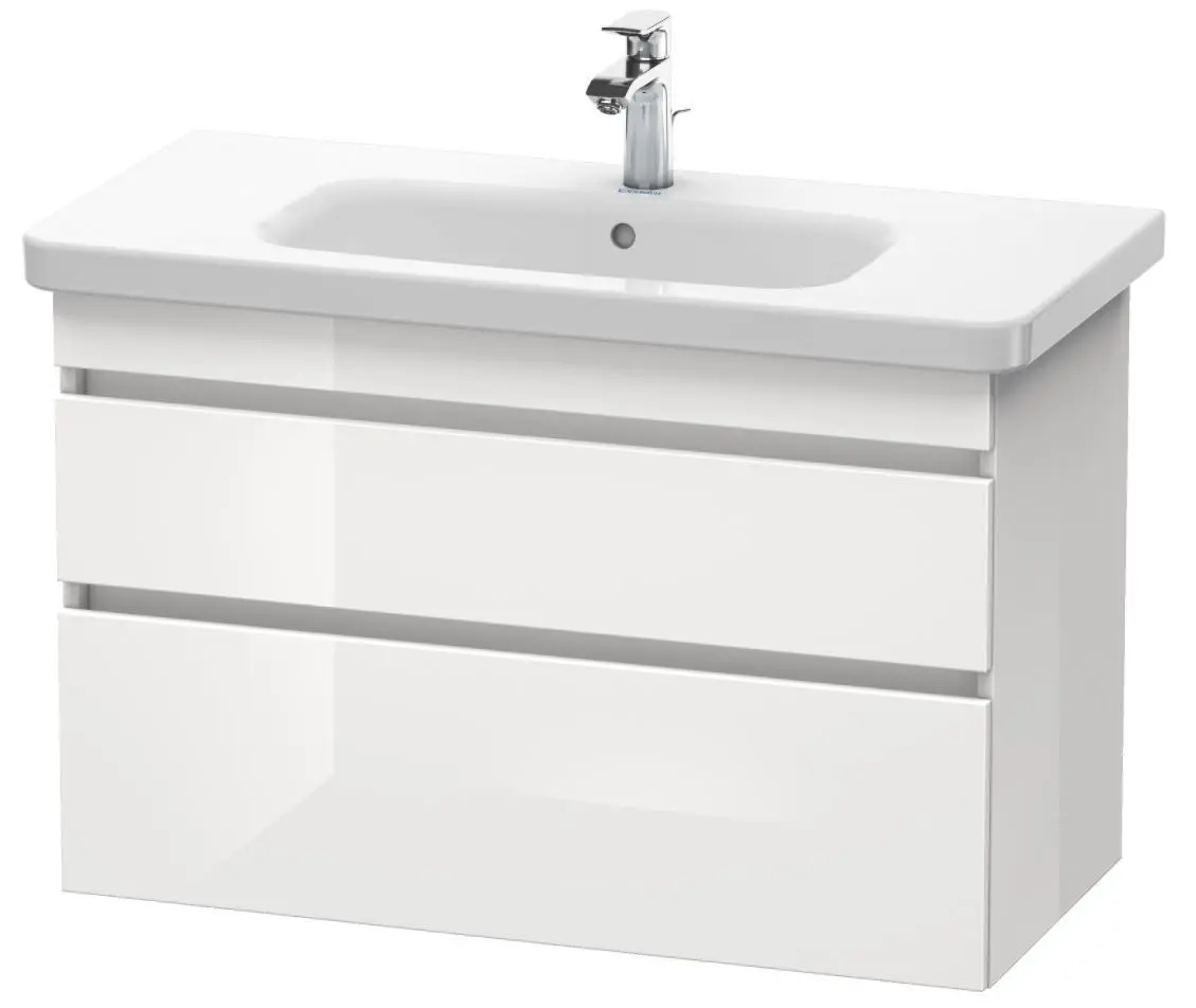 Duravit DuraStyle - izlietnes skapītis 61x93x45 cm, ar 2 atvilktnēm, balts spīdīgs DS648202222