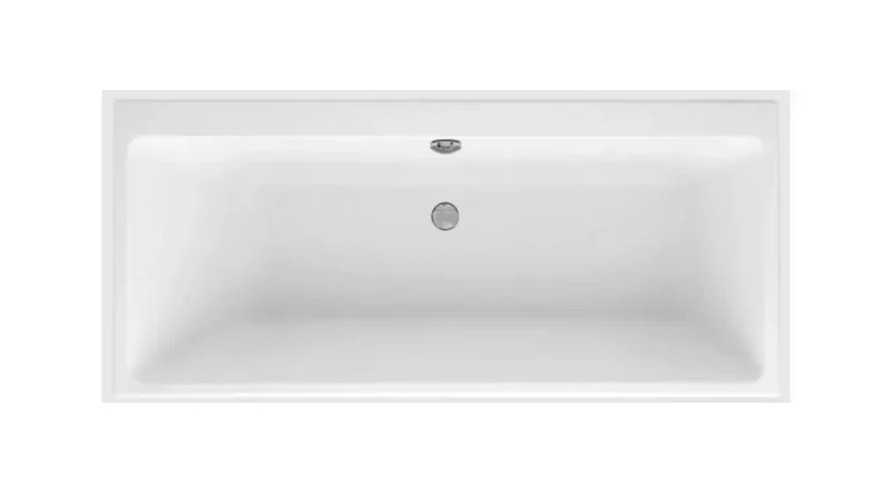 Villeroy & Boch Subway - iebūvējamā vanna Duo, 160x70 cm, Quaryl, Alpu balts UBA167SUB2V-01
