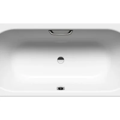 Kaldewei Ambiente - Taisnstūra vanna Classic Duo 103, 160x70 cm, ar roktura atverēm, pērļu efekts, balta 290310113001