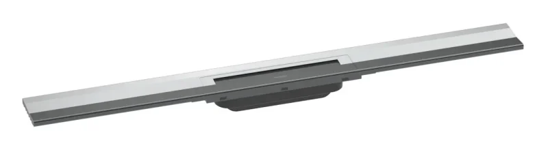 Hansgrohe RainDrain Flex - dušas noteka 800 ar nerūsējošā tērauda resti, saīsināma, montāžai pie sienas, hromēta 56051000
