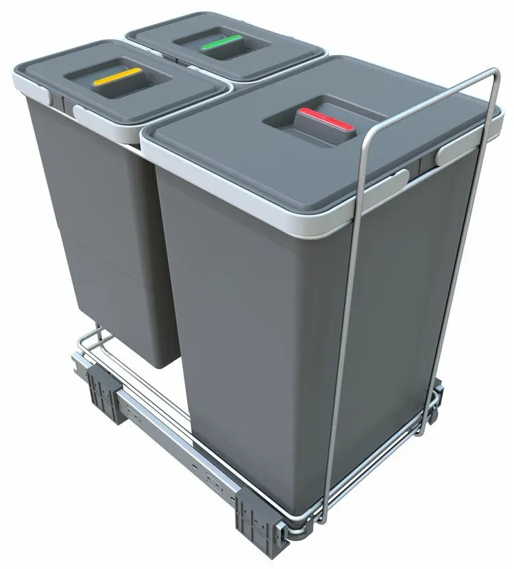 Elletipi Ecofil - iebūvēts atkritumu konteiners, sadalīts, 40 l PF01 44B1