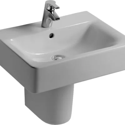 Ideal Standard Connect - izlietne Cube, 40x36x16 cm, ar pārplūdi, 1 jaucējkrāna atveri, ar Ideal Plus, balta E7137MA
