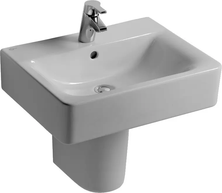 Ideal Standard Connect - izlietne Cube, 40x36x16 cm, ar pārplūdi, 1 jaucējkrāna atveri, ar Ideal Plus, balta E7137MA
