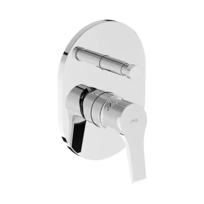 Jika Cube - zemapmetuma maisītājs 2 patērētājiem, ar iebūvējamo daļu, hroms H3211W60040001