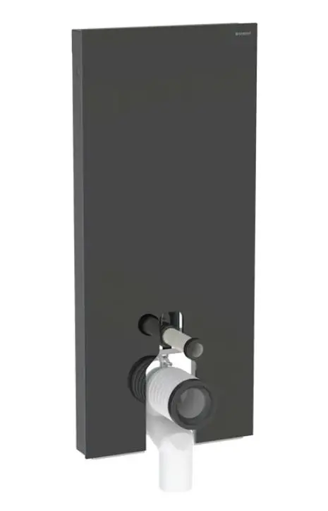 Geberit Monolith - sanitārais modulis stāvošam WC, 114 cm, pieslēgums apakšā, melns 131.033.SJ.6