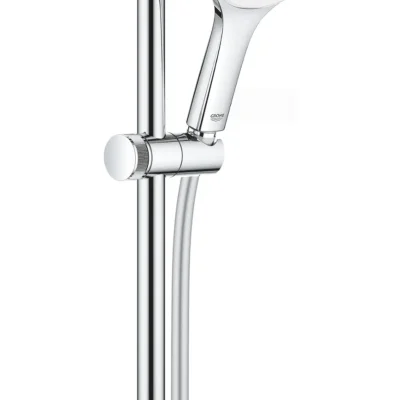 Grohe Rainshower SmartActive - dušas stieņa komplekts 150 9,5 l/min, 3 strūklu veidi, 60 cm stienis un šļūtene, Moon White 26592LS0