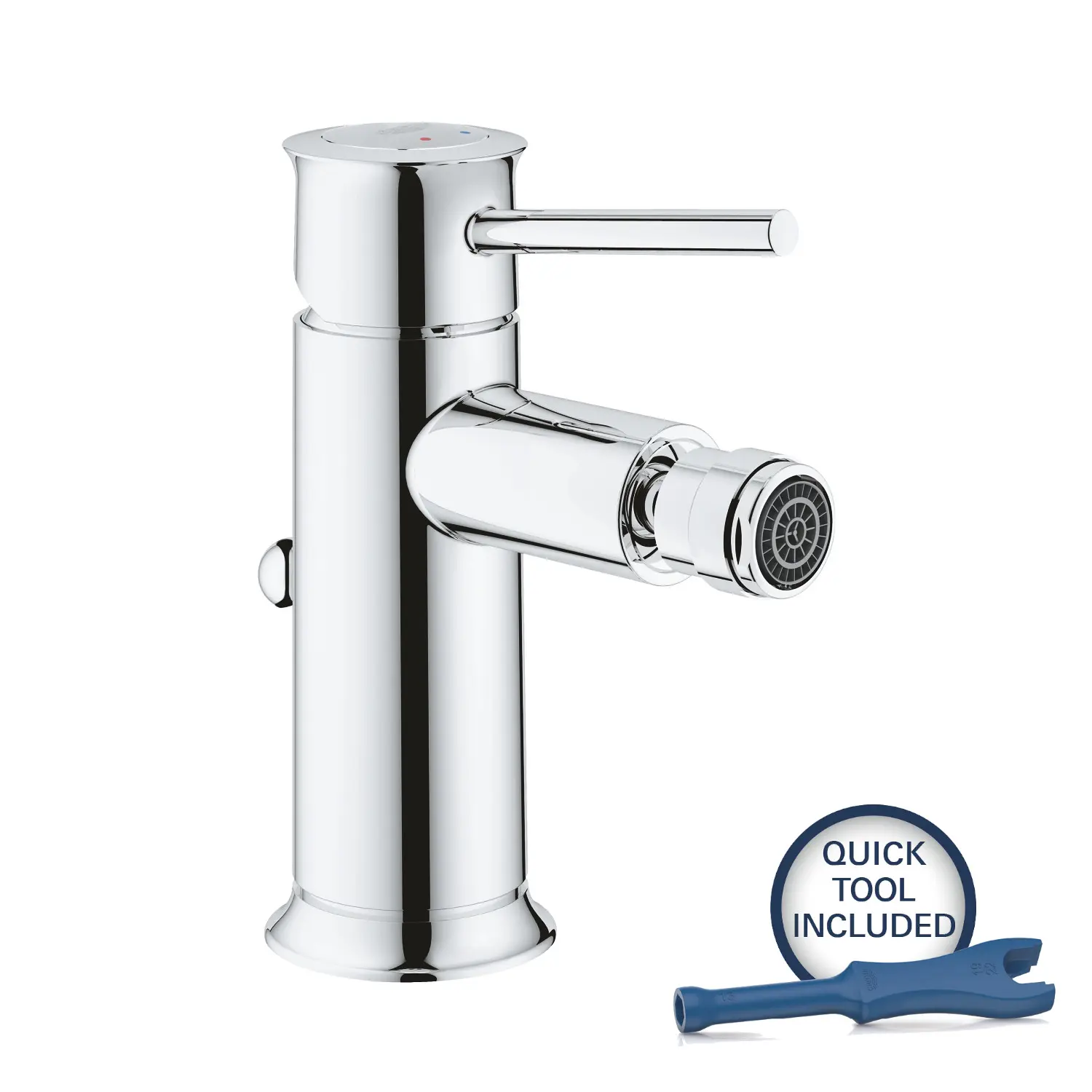 Grohe Start Classic - Bideta maisītājs ar noteces komplektu, hroms 23785000
