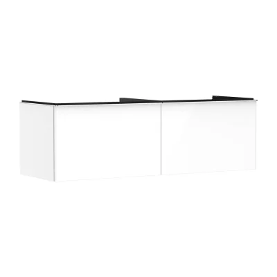 Hansgrohe Xelu Q - izlietnes apakšskapītis, 50x156x55 cm, 2 atvilktnes, balts spīdīgs/hroms 54070000