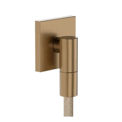 Hansgrohe FixFit Fine E - sienas pieslēguma līkums, birstēta bronza 28883140