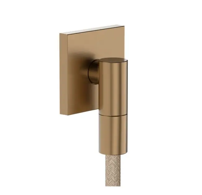 Hansgrohe FixFit Fine E - sienas pieslēguma līkums, birstēta bronza 28883140