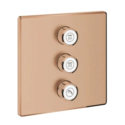 Grohe Grohtherm SmartControl - zemapmetuma vārsts 3 patērētājiem, Warm Sunset birstēts 29127DL0