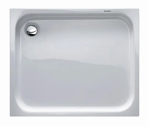 Duravit D-Code - dušas paliktnis 100x80 cm, pretslīdes, Alpu balts 720106000000001