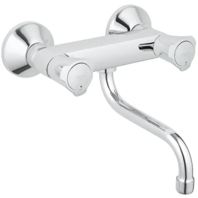 Grohe Costa - virtuves izlietnes maisītājs, montāžai pie sienas, hroms 31187001