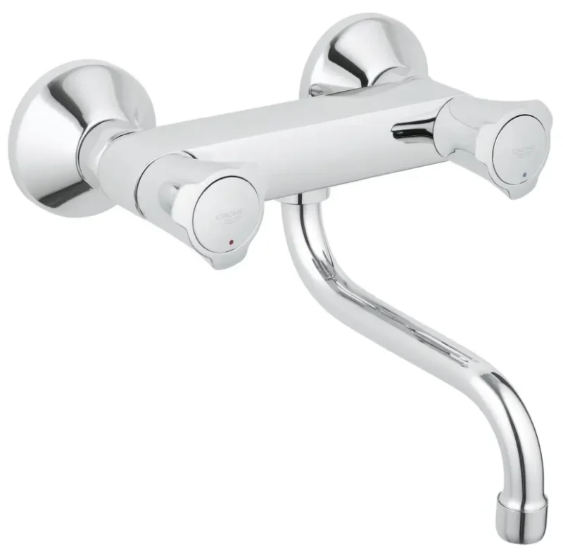 Grohe Costa - virtuves izlietnes maisītājs, montāžai pie sienas, hroms 31187001