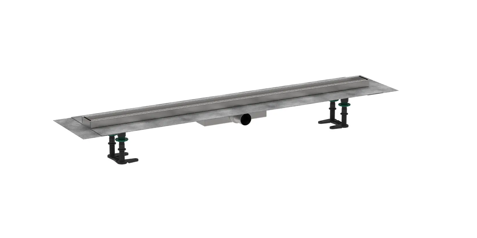 Hansgrohe RainDrain Compact - dušas renīte 100 cm flīžu ievietošanai, ar režģi 56171000
