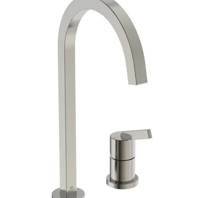 Ideal Standard Gusto - virtuves izlietnes maisītājs, 2 caurumu montāža, tērauds BD423GN