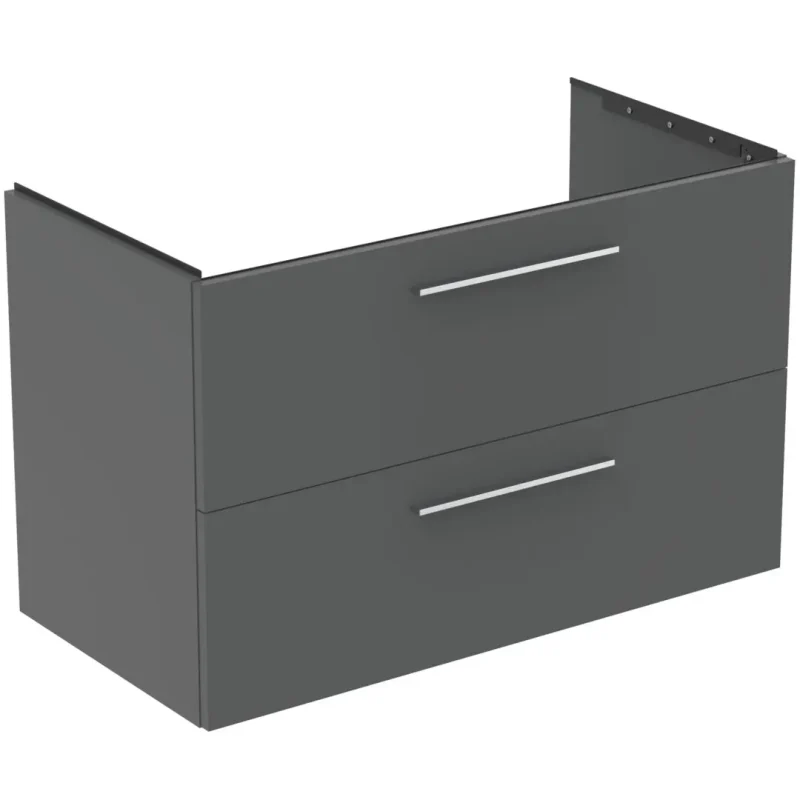 Ideal Standard i.Life B - izlietnes apakškabinets 100x63x51 cm, 2 izvelkamās atvilktnes, kvarca pelēks matēts T5276NG