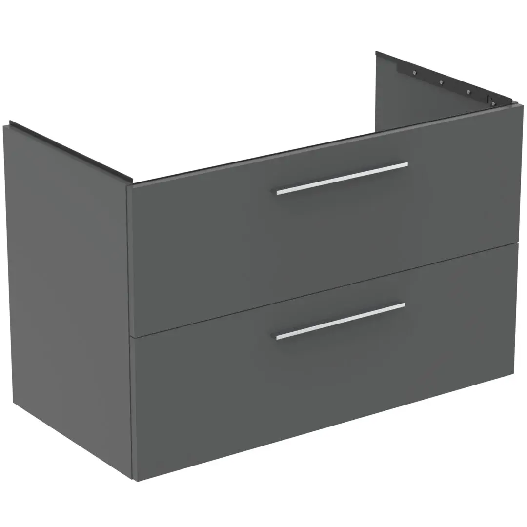 Ideal Standard i.Life B - izlietnes apakškabinets 100x63x51 cm, 2 izvelkamās atvilktnes, kvarca pelēks matēts T5276NG