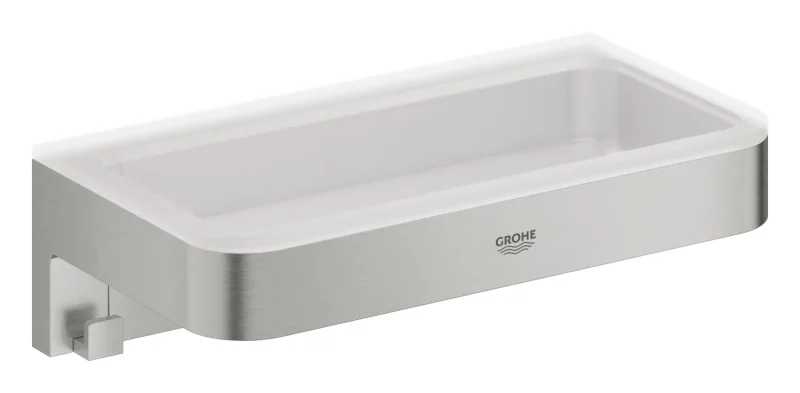 Grohe QuickFix Start Cube - plaukts, garums 20 cm, Supersteel 41107DC0