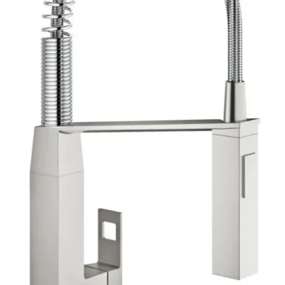 Grohe Eurocube - virtuves izlietnes vienas sviras maisītājs, SuperSteel 31395DC0