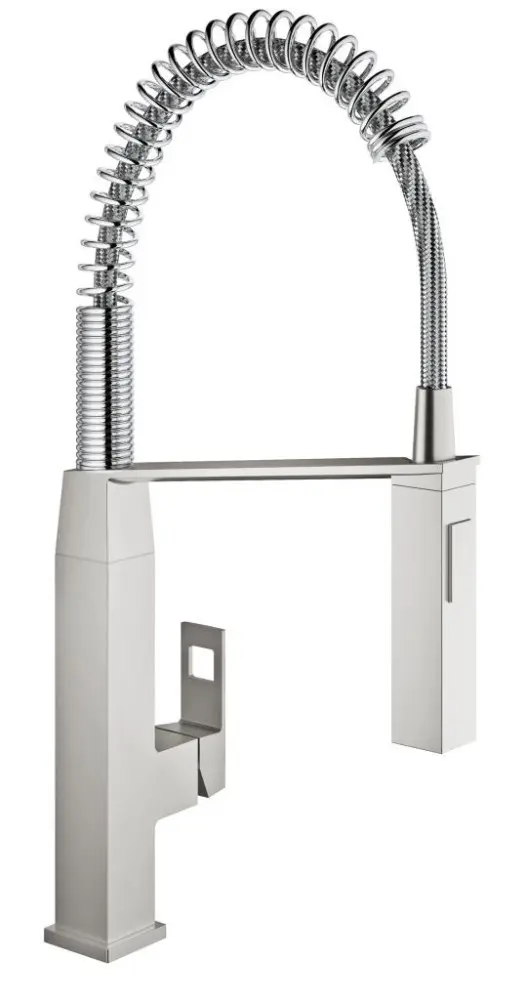 Grohe Eurocube - virtuves izlietnes vienas sviras maisītājs, SuperSteel 31395DC0