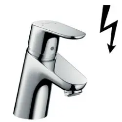 Hansgrohe Focus E2 - izlietnes vienas sviras maisītājs 70 bezspiediena ūdens sildītājiem, hroms 31132000
