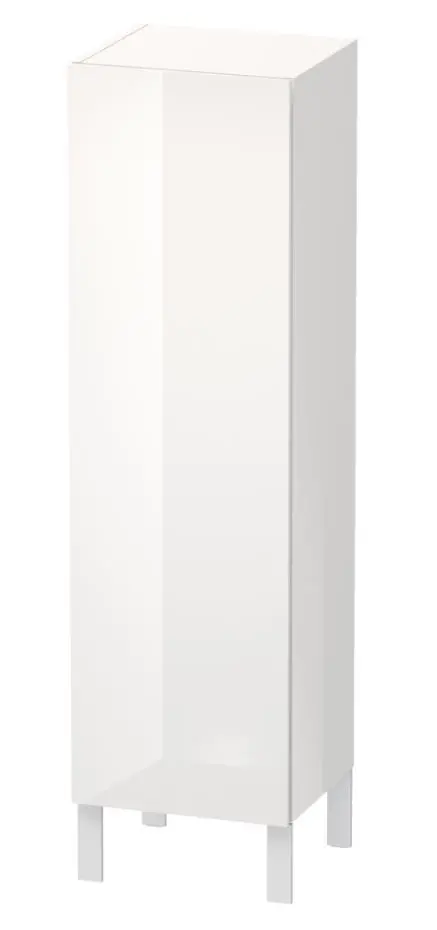Duravit L-Cube - augstais skapis 132x40x36 cm, labais, balts spīdīgs LC1178R2222