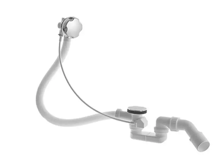 Duravit aksesuāri - noteces un pārplūdes komplekts, Bowdena trose, hromēts 791287000001000