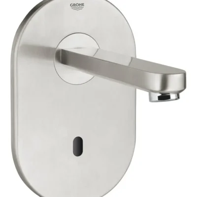 Grohe Eurosmart Cosmopolitan E - elektroniska izlietnes maisītājs zemapmetuma montāžai, matēts nerūsējošais tērauds 36335SD0