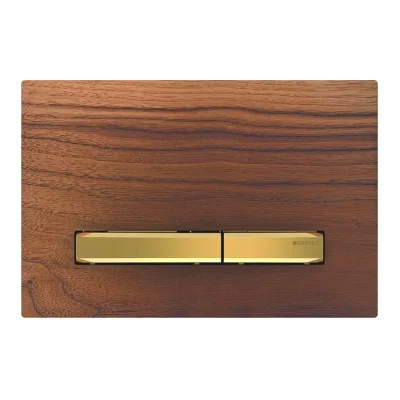 Geberit Sigma50 - vadības plate, 2 daudzumu skalošana, amerikāņu rieksts/misiņš 115.672.JX.2