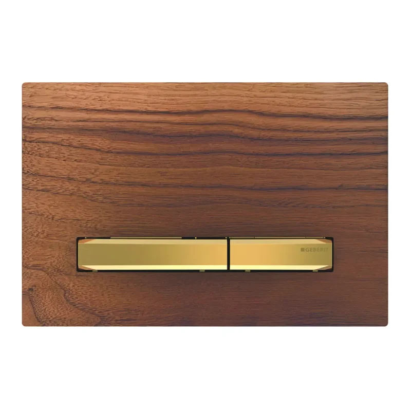 Geberit Sigma50 - vadības plate, 2 daudzumu skalošana, amerikāņu rieksts/misiņš 115.672.JX.2