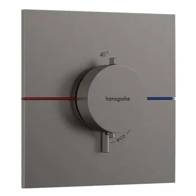 Hansgrohe ShowerSelect Comfort - zemapmetuma termostata maisītājs, hroms melns birstēts 15574340