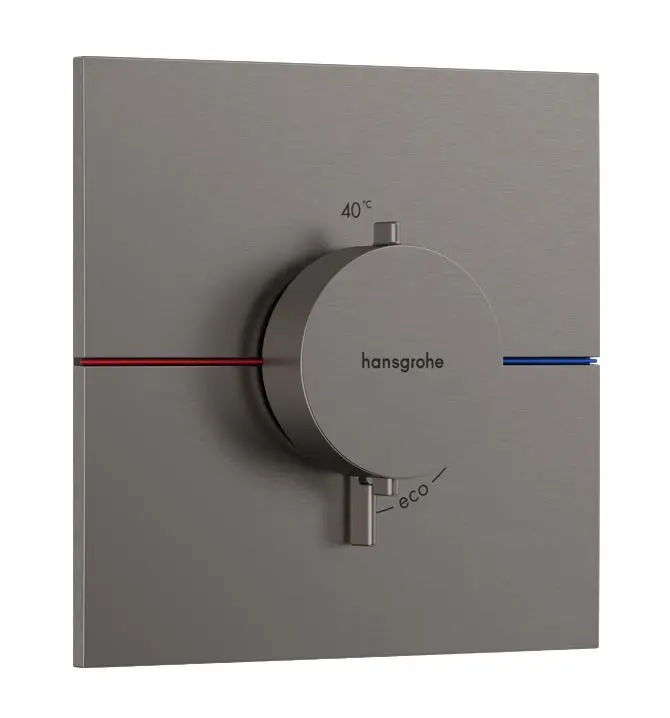 Hansgrohe ShowerSelect Comfort - zemapmetuma termostata maisītājs, hroms melns birstēts 15574340