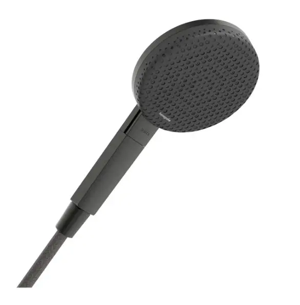 Hansgrohe Raindance Alive Select S - rokas duša, 3 strūklas veidi, EcoSmart, hroms melns matēts 24511340