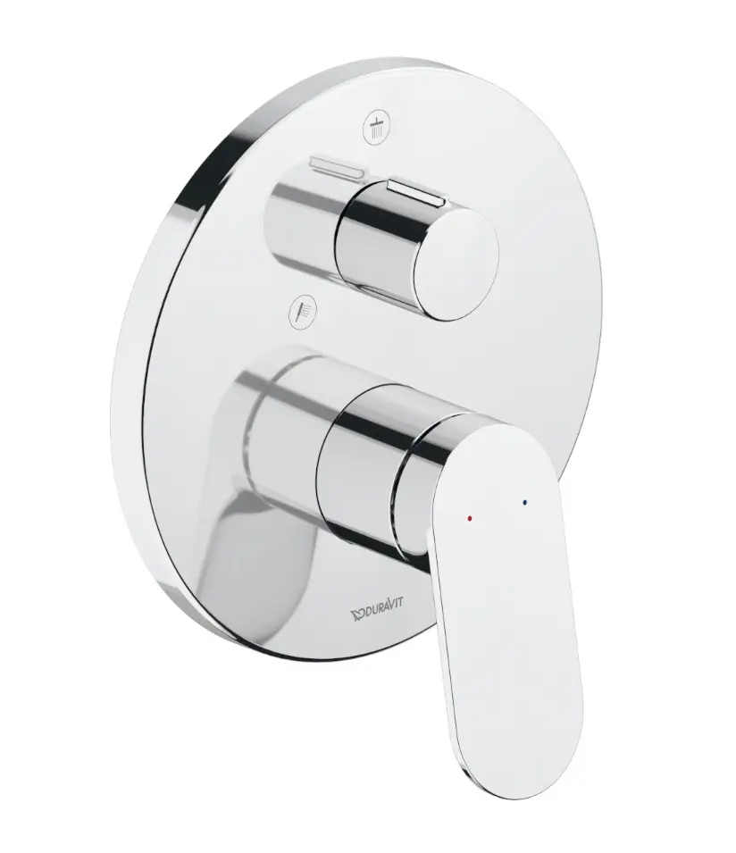 Duravit Wave - zemapmetuma maisītājs, 2 patērētājiem, hroms WA4210012010