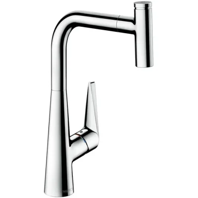 Hansgrohe Talis Select M51 - virtuves izlietnes vienas sviras maisītājs 300 ar izvelkamu izteku, hromēts 72821000