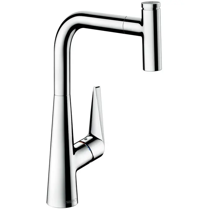 Hansgrohe Talis Select M51 - virtuves izlietnes vienas sviras maisītājs 300 ar izvelkamu izteku, hromēts 72821000
