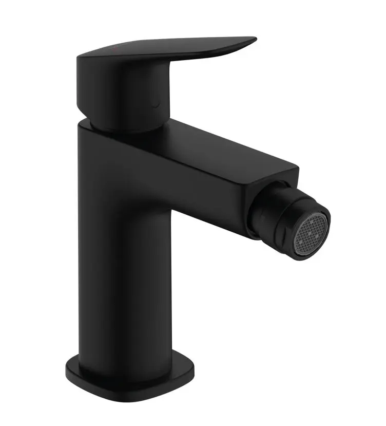 Hansgrohe Logis - bideta maisītājs ar noteces komplektu, EcoSmart, matēti melns 71201670