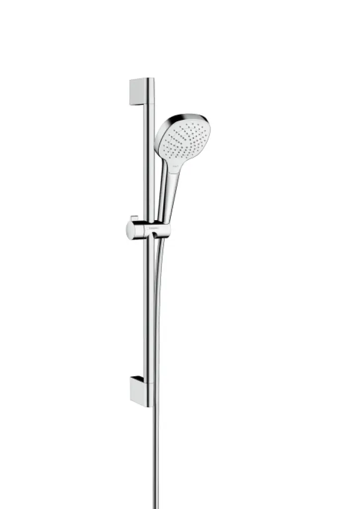 Hansgrohe Croma Select E - dušas komplekts Vario 0,65 m, EcoSmart 9 l/min, balts / hromēts 26583400