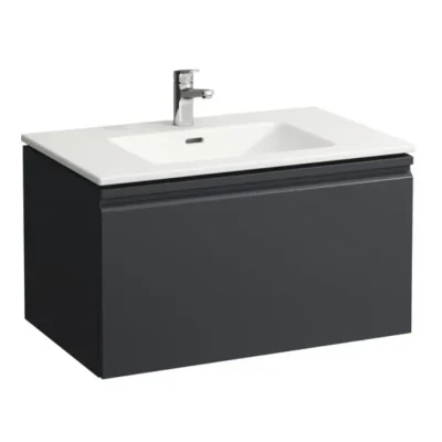 Laufen Pro S - izlietne ar skapīti, 80x50 cm, 1 atvilktne, grafīts matēts H8609634801041
